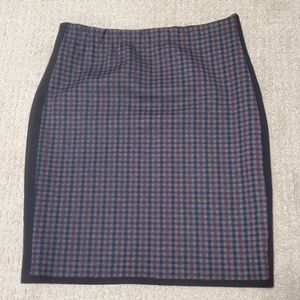 Max Studio Multicolor Check Pencil Skirt